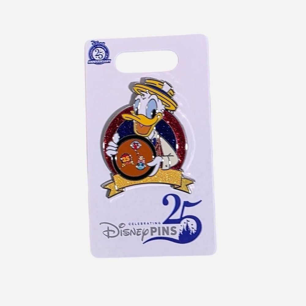 NEW Donald Duck 25th Anniversary Pin Trading Pin Board OE Pin 2025 Disney Parks